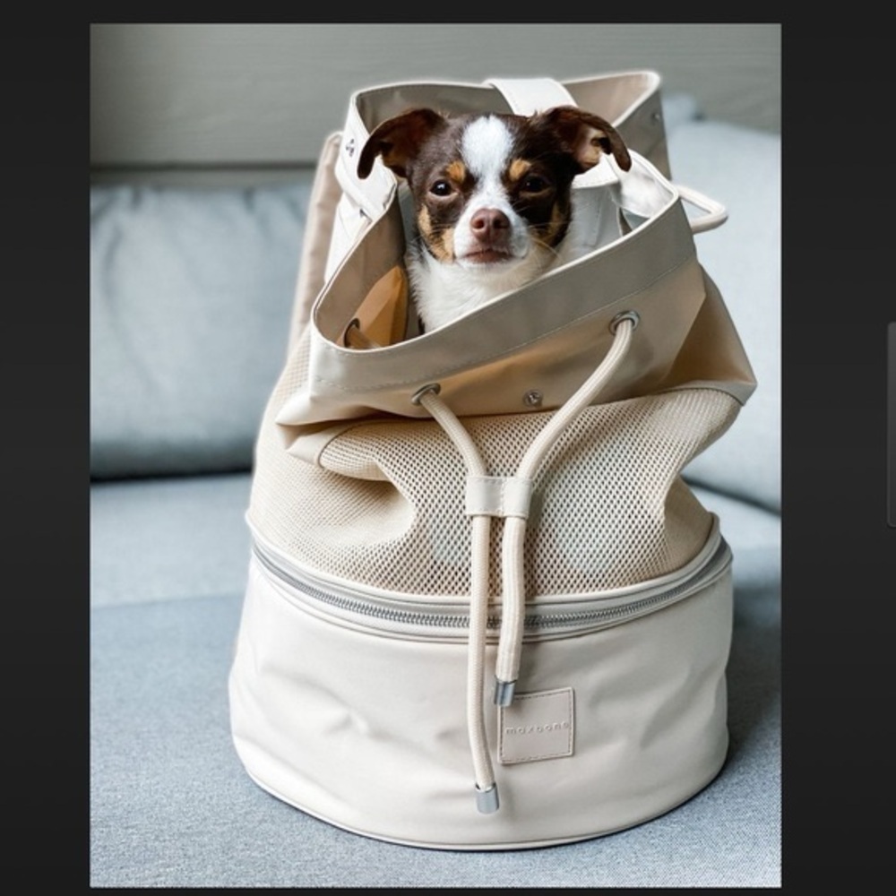 Maxbone Extra Mile Rucksack Tan Pet Carrier Backpack
